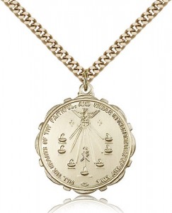 Seven Gifts Medal, Gold Filled [BL6542]