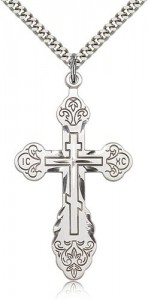 Cross Pendant, Sterling Silver [BL4356]