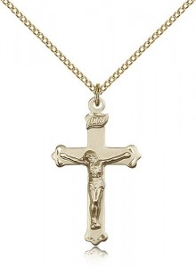 Crucifix Pendant, Gold Filled [BL4721]
