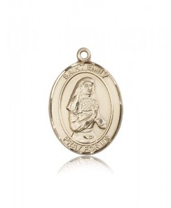 St. Emily De Vialar Medal, 14 Karat Gold, Large [BL1726]