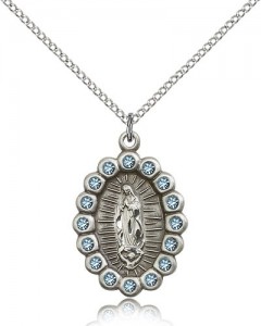 Our Lady of Guadalupe Medal, Sterling Silver [BL5300]