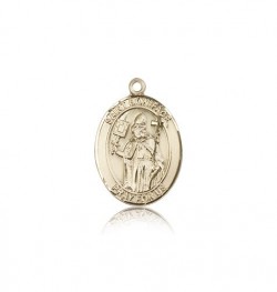 St. Boniface Medal, 14 Karat Gold, Medium [BL0943]