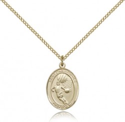 St. Christopher Basketball Medal, Gold Filled, Medium [BL1166]