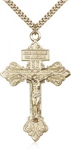 Crucifix Pendant, Gold Filled [BL4664]