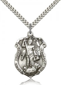 St. Michael the Archangel Medal, Sterling Silver [BL6360]