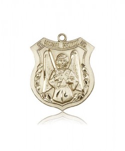 St. Michael the Archangel Medal, 14 Karat Gold [BL6485]