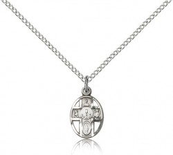 5 Way Cross Chalice Medal, Sterling Silver [BL5095]