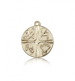 Christian Life Medal, 14 Karat Gold [BL6785]