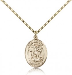 St. Michael the Archangel Medal, Gold Filled, Medium [BL2932]