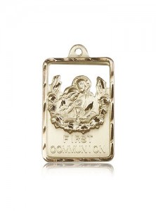 Communion First Reconciliation Medal, 14 Karat Gold [BL6028]