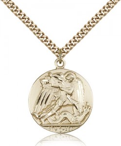 St. Michael the Archangel Medal, Gold Filled [BL4960]