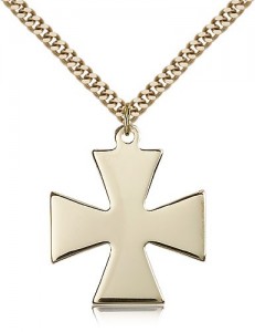 Surfer Cross Pendant, Gold Filled [BL5328]