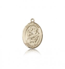 St. Jason Medal, 14 Karat Gold, Medium [BL2179]