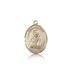 St. Timothy Medal, 14 Karat Gold, Medium [BL3815]
