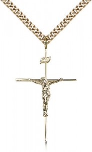 Crucifix Pendant, Gold Filled [BL3995]