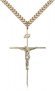 Crucifix Pendant, Gold Filled [BL3995]