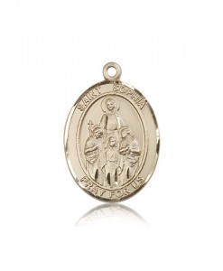 St. Sophia Medal, 14 Karat Gold, Large [BL3678]