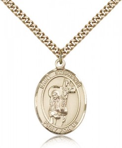 St. Stephanie Medal, Gold Filled, Large [BL3700]