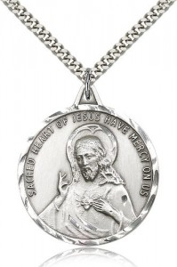 Scapular Medal, Sterling Silver [BL4260]