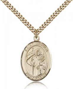 St. Ursula Medal, Gold Filled, Large [BL3835]