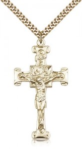Crucifix Pendant, Gold Filled [BL4481]