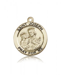 St. Joseph Medal, 14 Karat Gold [BL5744]