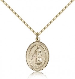 Blessed Karolina Kozkowna Medal, Gold Filled, Medium [BL0014]