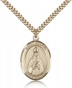 St. Blaise Medal, Gold Filled, Large [BL0927]
