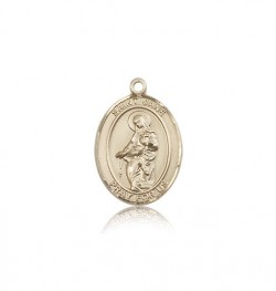 St. Jane of Valois Medal, 14 Karat Gold, Medium [BL2161]