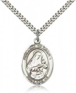 Our Lady of Grapes Medal, Sterling Silver, Large [BL0306]