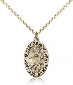 Our Lady of Czestochowa Medal, Gold Filled [BL6856]