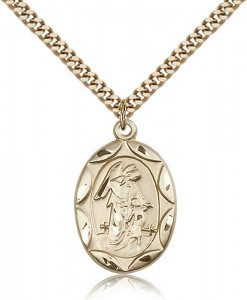 Guardian Angel Medal, Gold Filled [BL4858]
