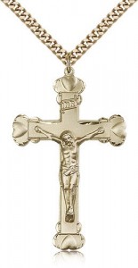 Crucifix Pendant, Gold Filled [BL4784]