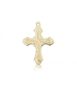 Cross Pendant, 14 Karat Gold [BL6743]