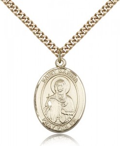 St. Marina Medal, Gold Filled, Large [BL2753]