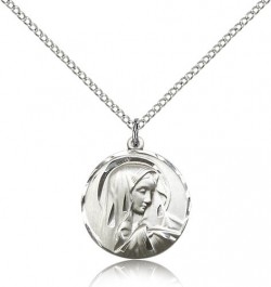Sorrowful Mother Medal, Sterling Silver [BL6152]