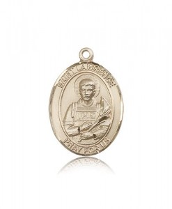 St. Lawrence Medal, 14 Karat Gold, Large [BL2574]