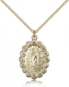 Our Lady of Guadalupe Medal, Gold Filled [BL5301]