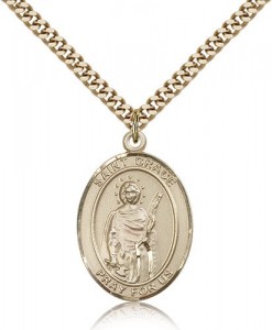 St. Grace Medal, Gold Filled, Large [BL2010]