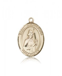 St. Wenceslaus Medal, 14 Karat Gold, Large [BL3922]