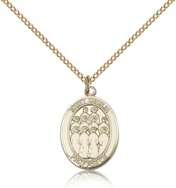 St. Cecilia Choir Medal, Gold Filled, Medium [BL1067]