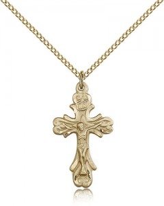 Crucifix Pendant, Gold Filled [BL6292]