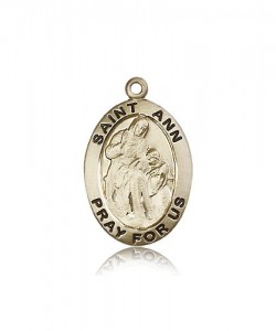 St. Ann Medal, 14 Karat Gold [BL5675]