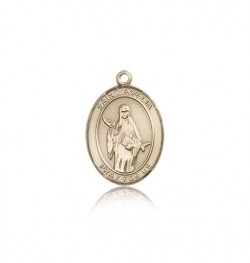 St. Amelia Medal, 14 Karat Gold, Medium [BL0682]