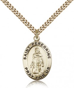 St. Peregrine Medal, Gold Filled [BL5653]