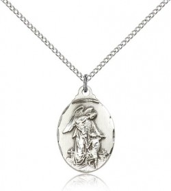 Guardian Angel Medal, Sterling Silver [BL4501]