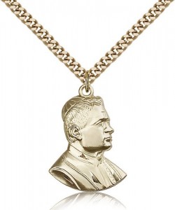 Saint Pius X Medal, Gold Filled [BL5051]