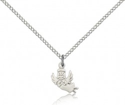 Angel Medal, Sterling Silver [BL5350]