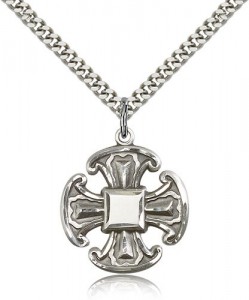 Cross Pendant, Sterling Silver [BL6810]