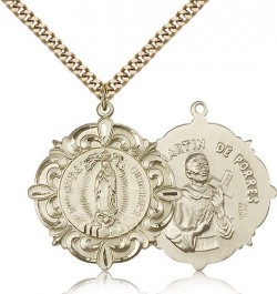 Our Lady of Guadalupe Medal, Gold Filled [BL5139]